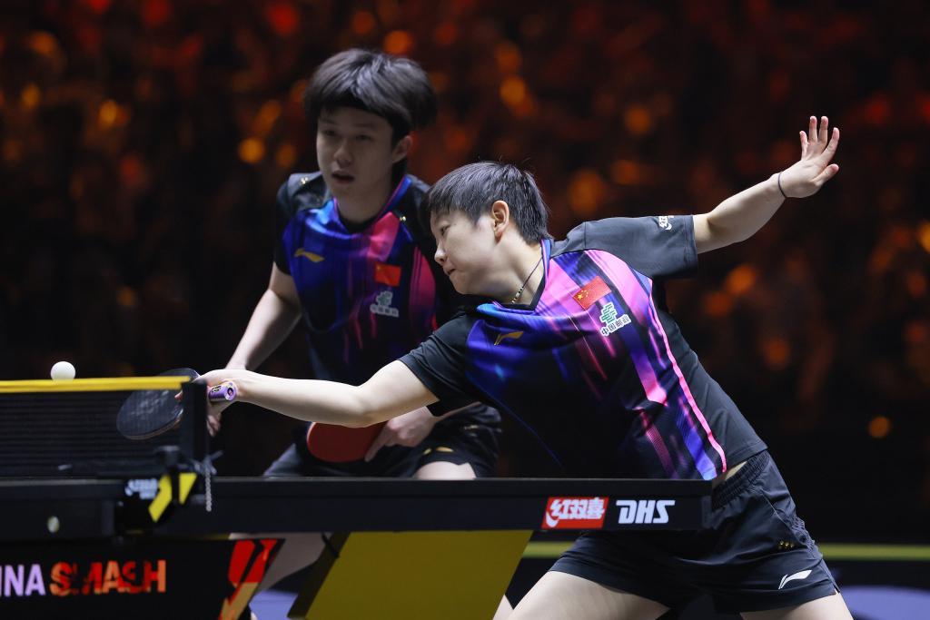 WTT中国大满贯混双决战：莎头组合3-0横扫夺冠