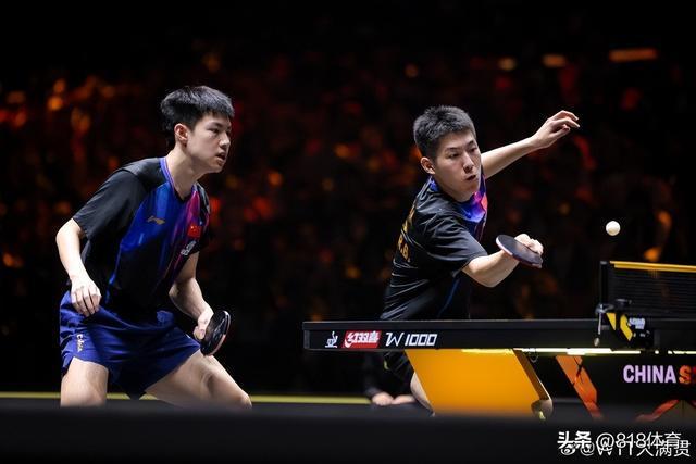 王楚钦林诗栋庆祝胜利