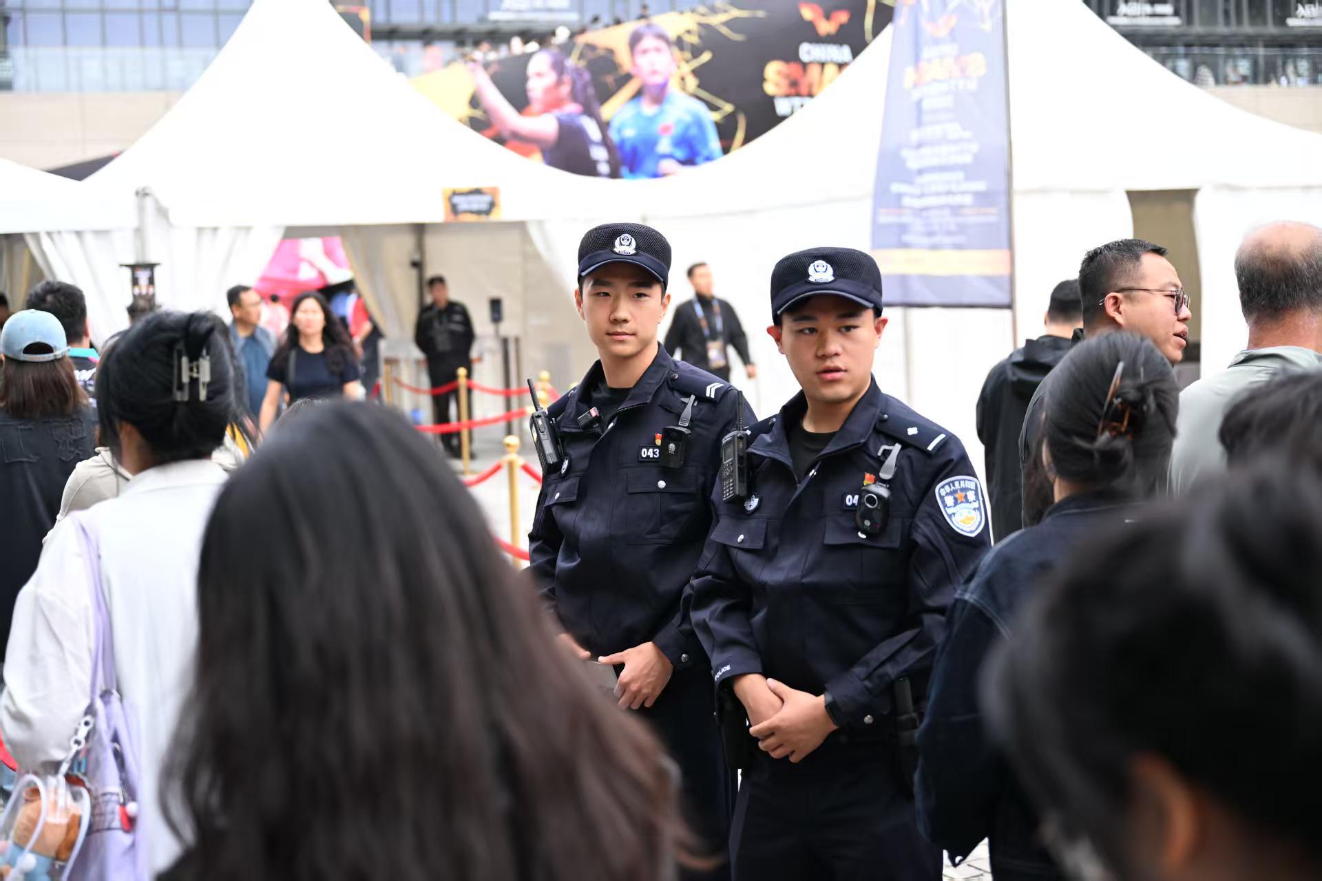 石景山公安全力护航WTT中国大满贯，14万观众安全观赛