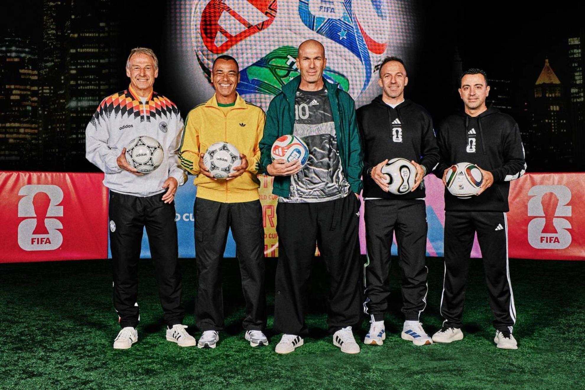 齐达内领衔五大传奇出席2026世界杯用球发布仪式
