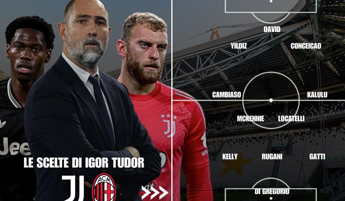 尤文图斯vsAC米兰首发预测：小孔塞桑领衔三叉戟