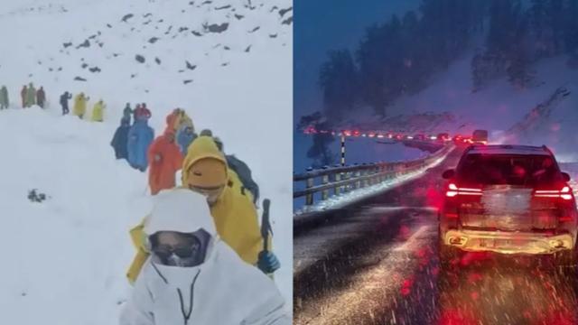 珠峰营地暴雪近千人被困，喀纳斯大雪堵车8小时！紧急出行提醒
