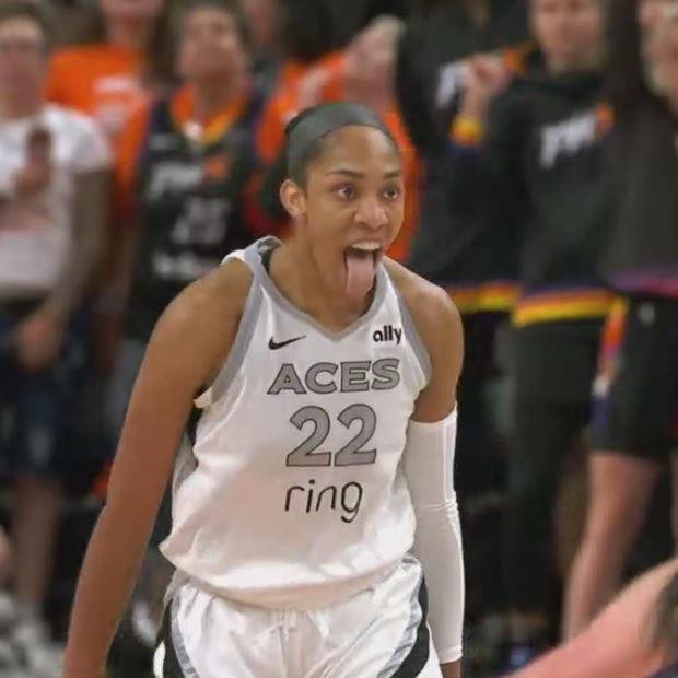 阿贾-威尔逊总决赛G3狂轰34+14+4+3帽，中投绝杀剑指FMVP