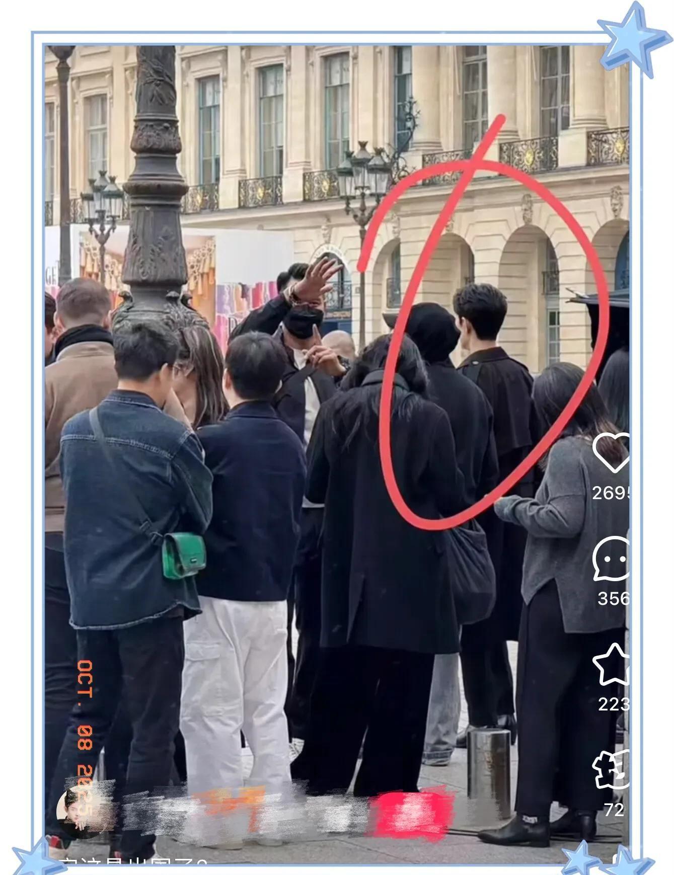 肖战巴黎旺多姆广场拍广告被偶遇，网友直呼背影太帅！