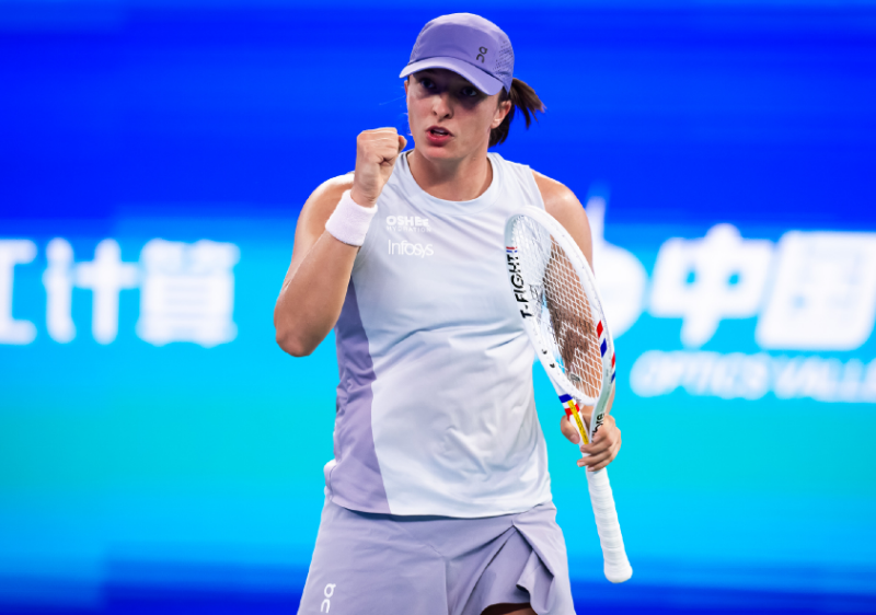 斯瓦泰克首进武网八强！2-0完胜本西奇 下轮迎战袁悦克星鲍里妮