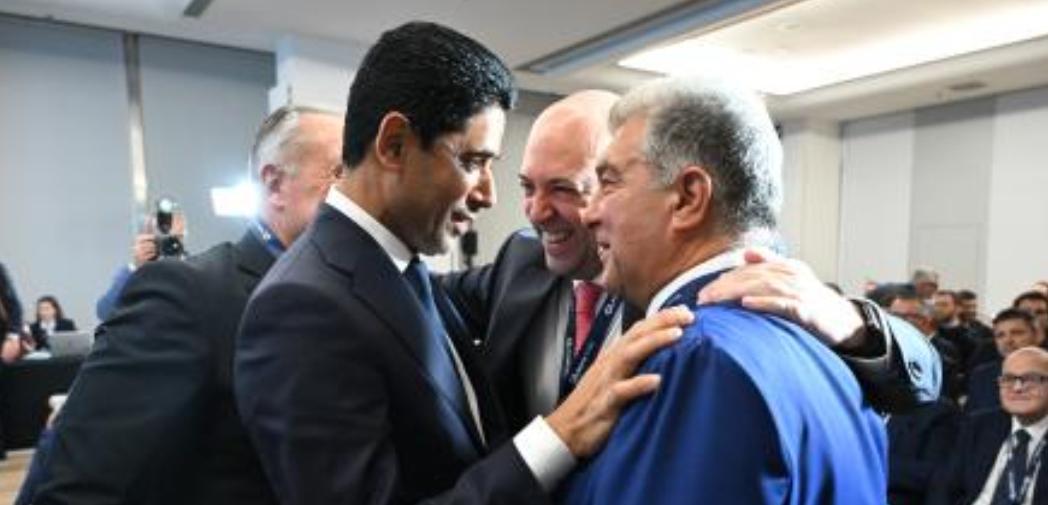 巴萨重返欧洲俱乐部协会获纳赛尔公开欢迎，回归在即