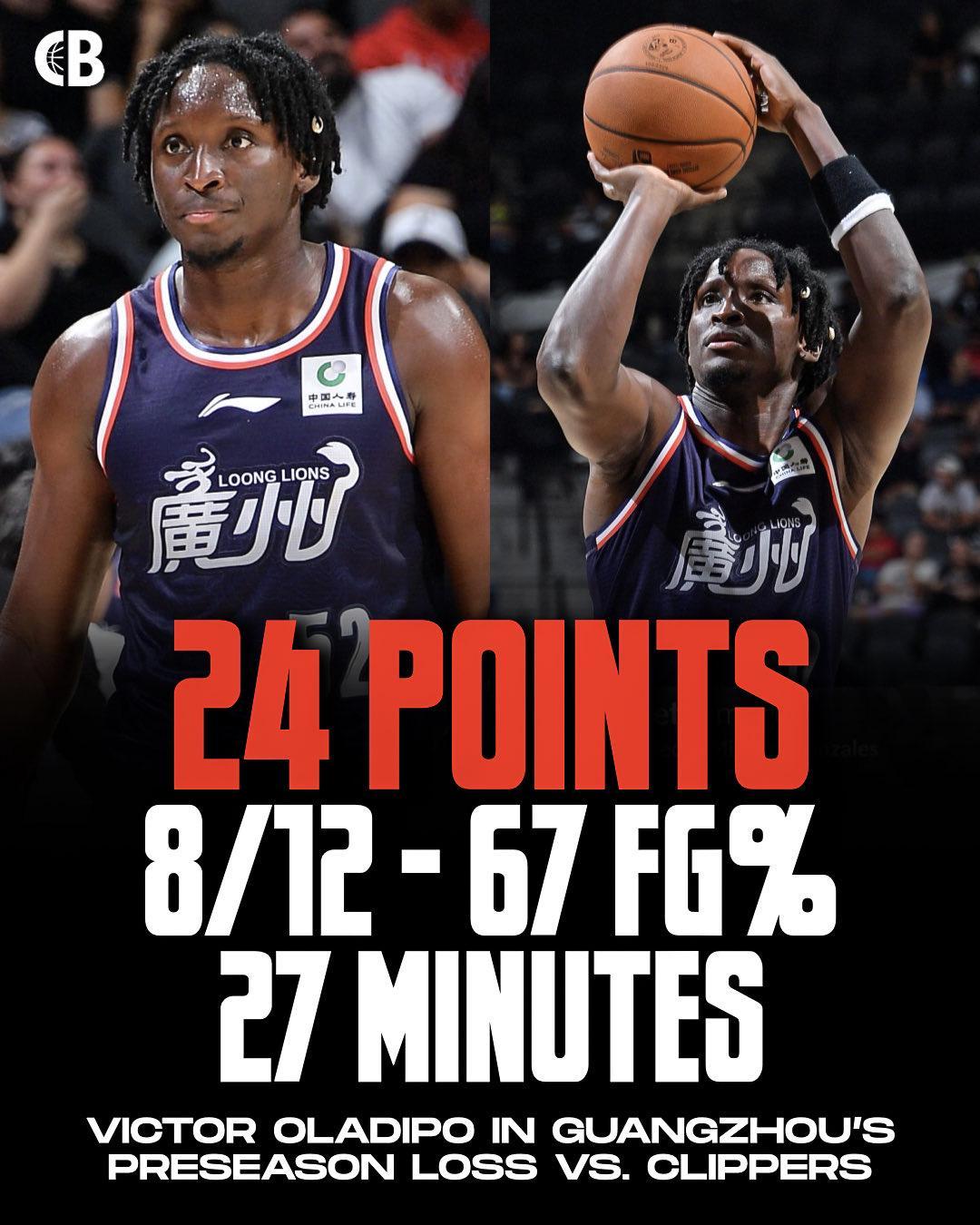 奥拉迪波自信发声：NBA才是归属地，已为重返联盟蓄势待发