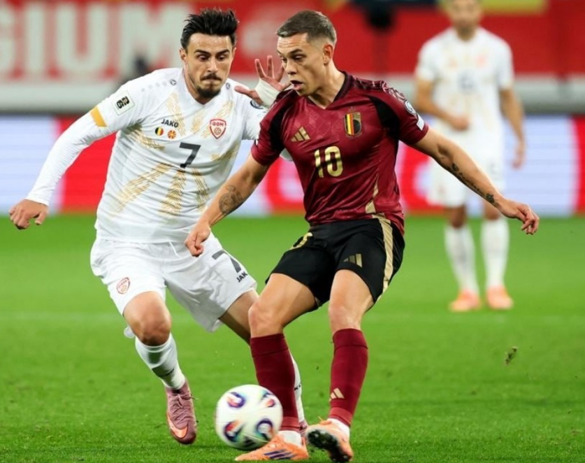 比利时25脚射门0-0平北马其顿 世预赛登顶梦碎