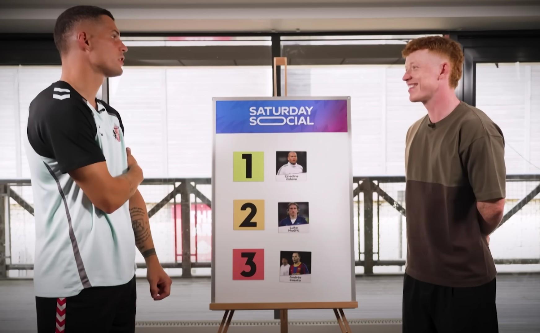 扎卡心目中传奇中场排名：齐达内居首，莫德里奇、伊涅斯塔紧随其后