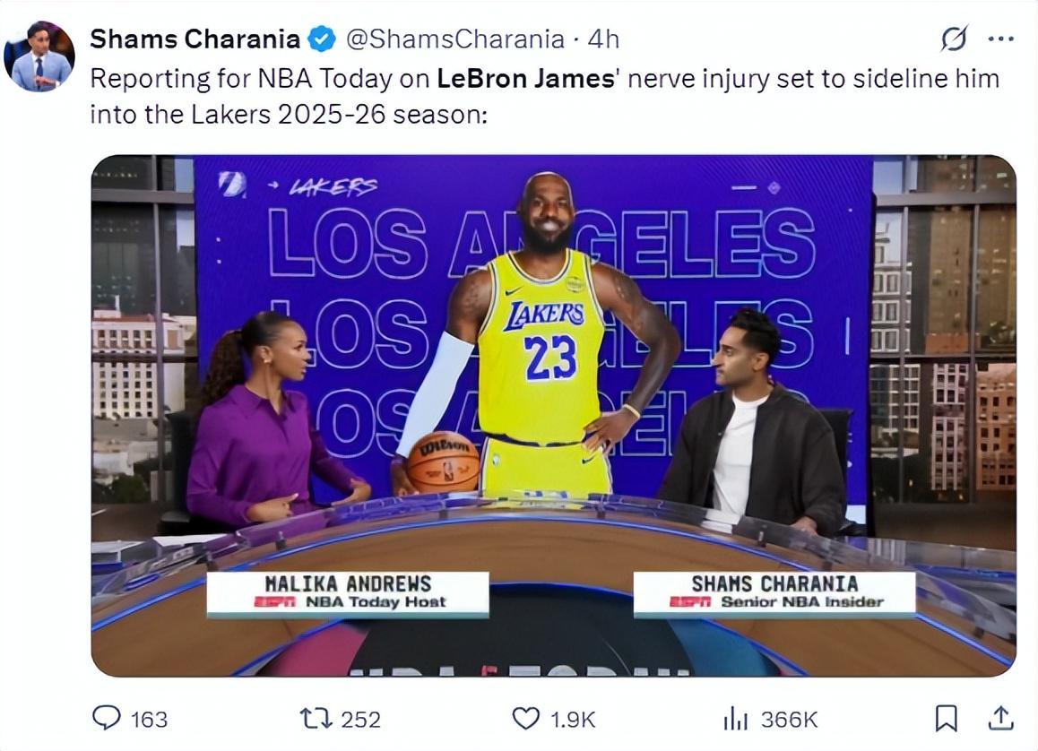 湖人确定4大先发！詹皇伤停3-4周 范德比尔特或成第五先发