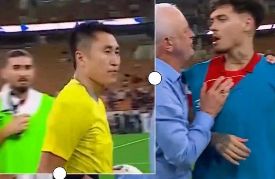 马宁赛后连出3红！遭球迷扔水瓶+被护送离场，印尼队长：不公平