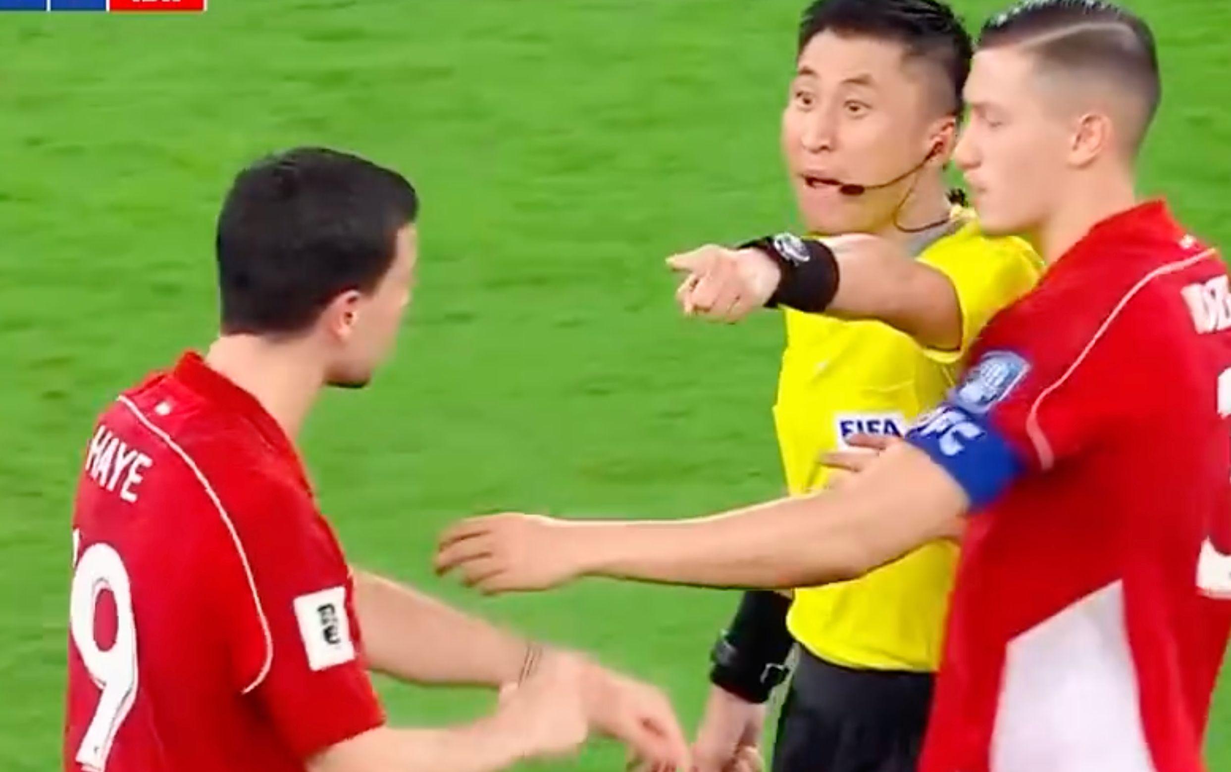 印尼世预赛0-1负伊拉克，马宁6黄3红引队长泪诉裁判不公