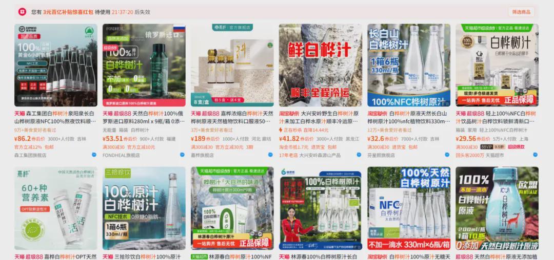 桦树汁采集场景