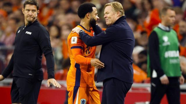 荷兰4-0胜芬兰：科曼点评第4球迟来 强调提升逼抢强度