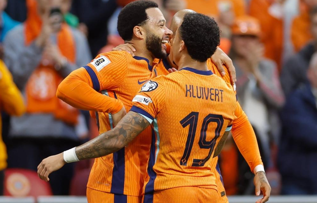 世界第7荷兰狂胜芬兰：6战5胜领跑小组，31岁德佩独造3球