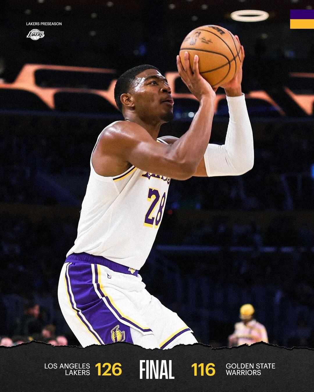 湖人季前赛险胜勇士却再伤里夫斯，伤病潮来袭？