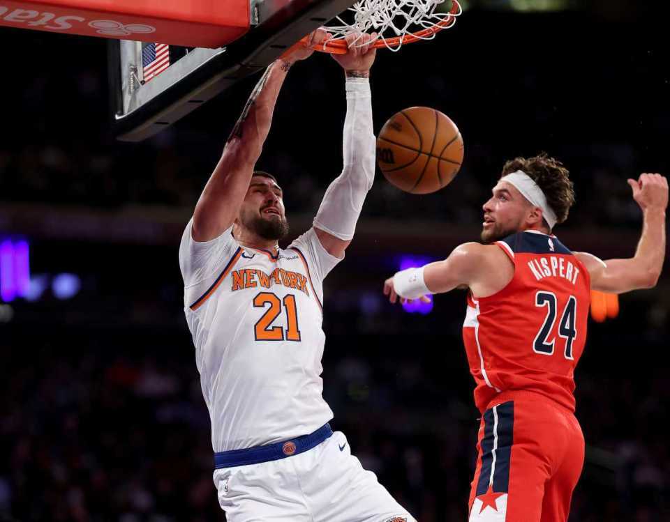 尼克斯季前赛首败！奇才大胜36分 巴格利18+11率队6人得分上双