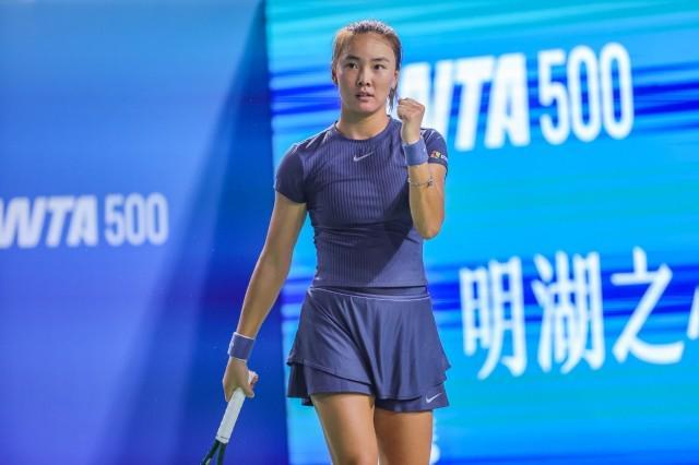 袁悦2-0力克王欣瑜 强势晋级宁波站WTA500女单次轮