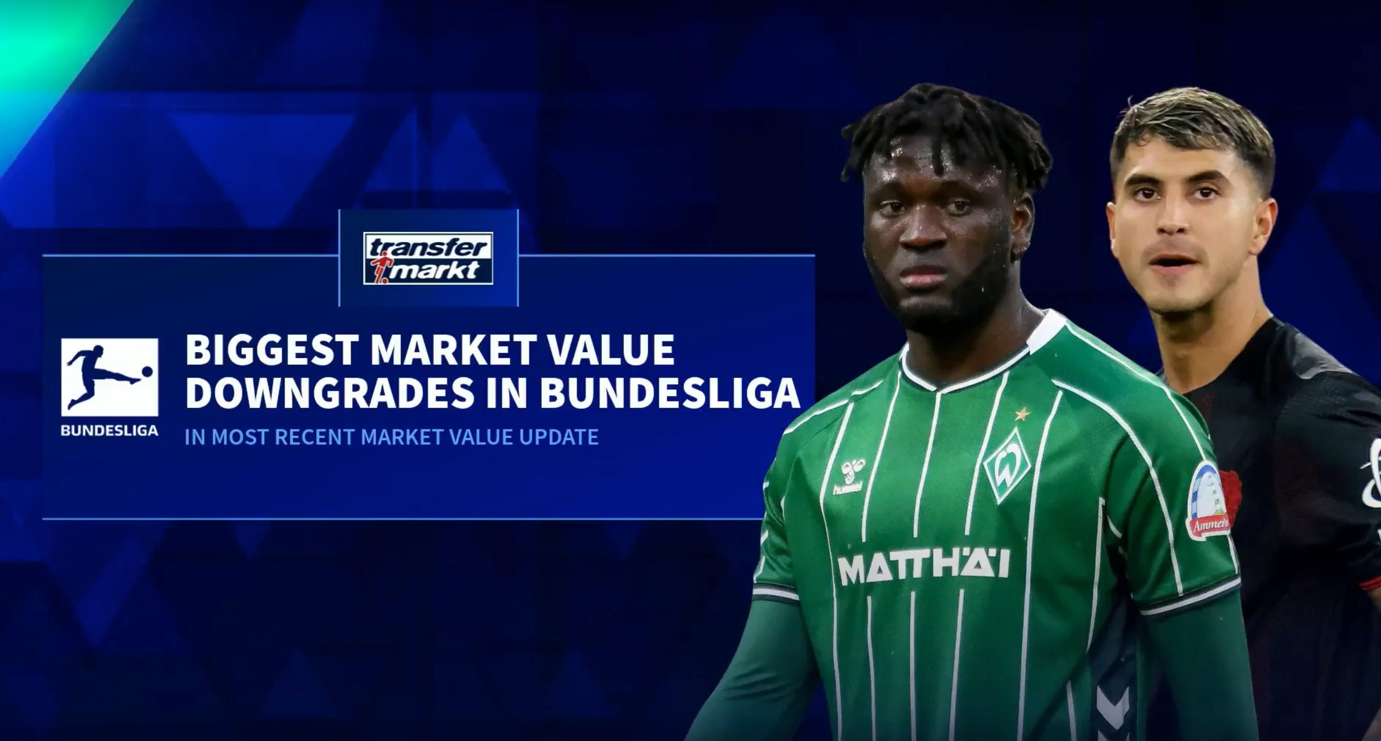 德甲最新身价跌幅榜：博尼费斯领跌，金玟哉、伊藤洋辉在列