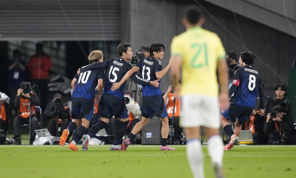日本男足3-2逆转巴西！终结36年不胜 创亚洲新历史