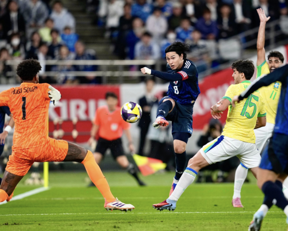 亚洲第一逆袭！日本主场3球大逆转巴西 安切洛蒂目瞪口呆