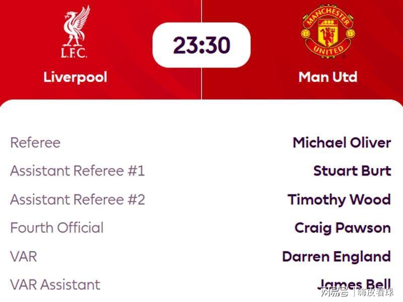 双红会前瞻：利物浦状态起伏，曼联换球衣迎战，裁判安排引关注