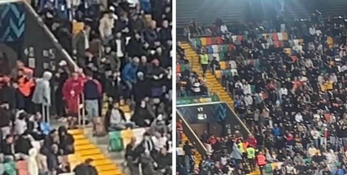 世预赛意大利vs以色列：球迷冲场被制止，场外示威冲突