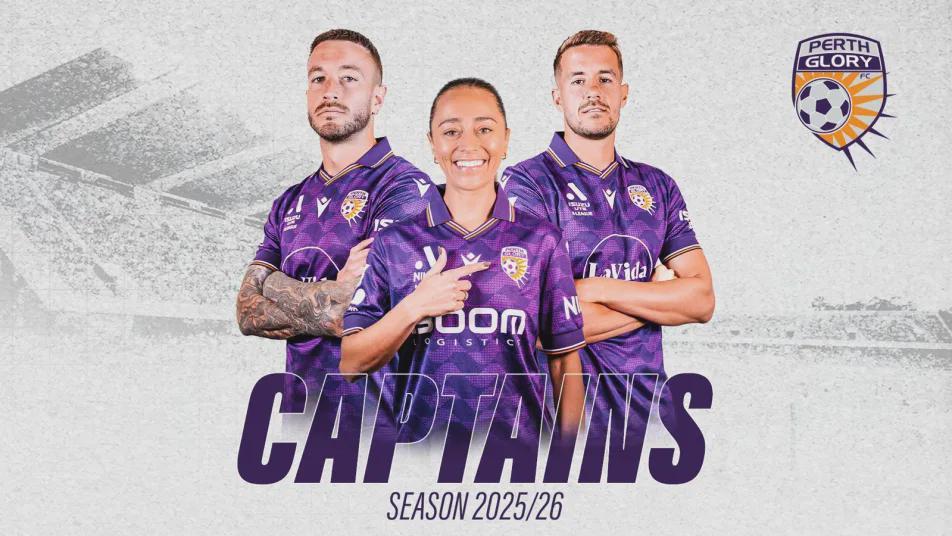 珀斯光荣官宣：塔加特与斯科特·伍顿共任男足队长