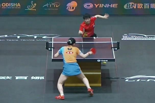 孙颖莎3-0完胜张本美和，国乒女团2-0领先日本队
