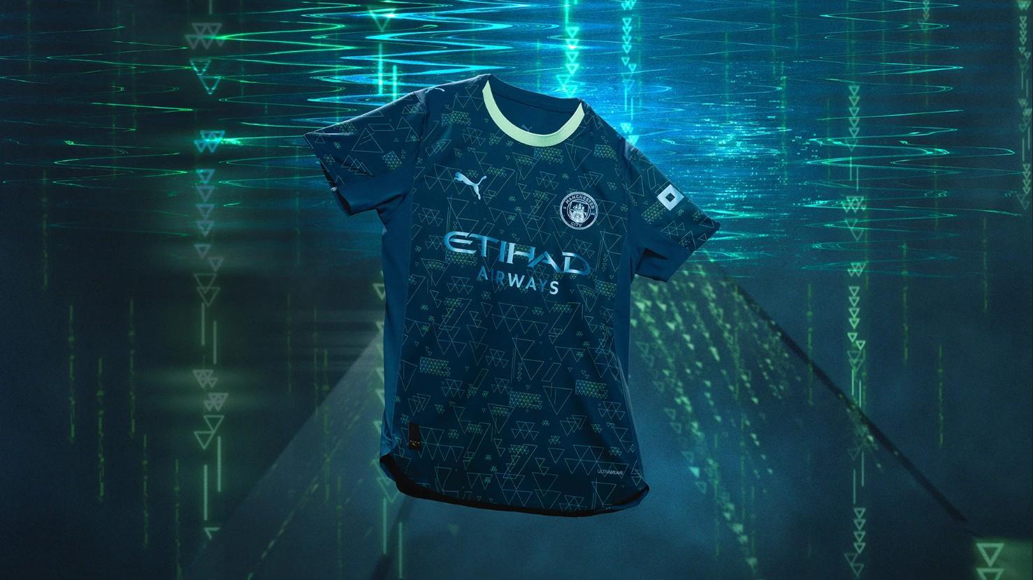 曼城FC 26联名球衣发布：NFC芯片加持，欧冠首秀黄潜战