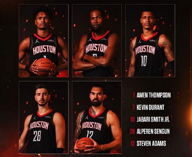 火箭季前赛连胜揭秘：阿门与史密斯合砍47分，双塔战术显威力