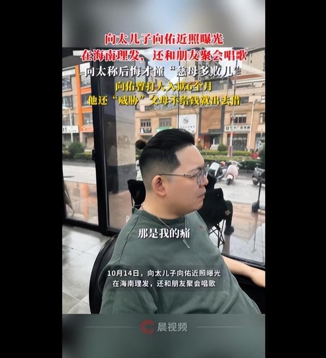 向太小儿子向佑近况曝光：海南理发聚会，曾入狱6个月引热议