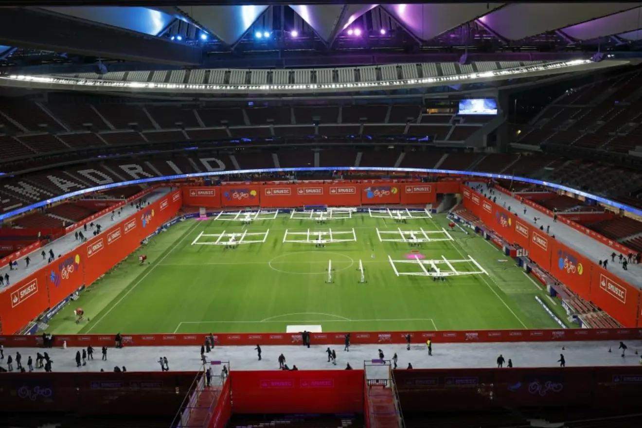 马竞主场变身4200㎡溜冰场，12月22日起开启冰雪狂欢