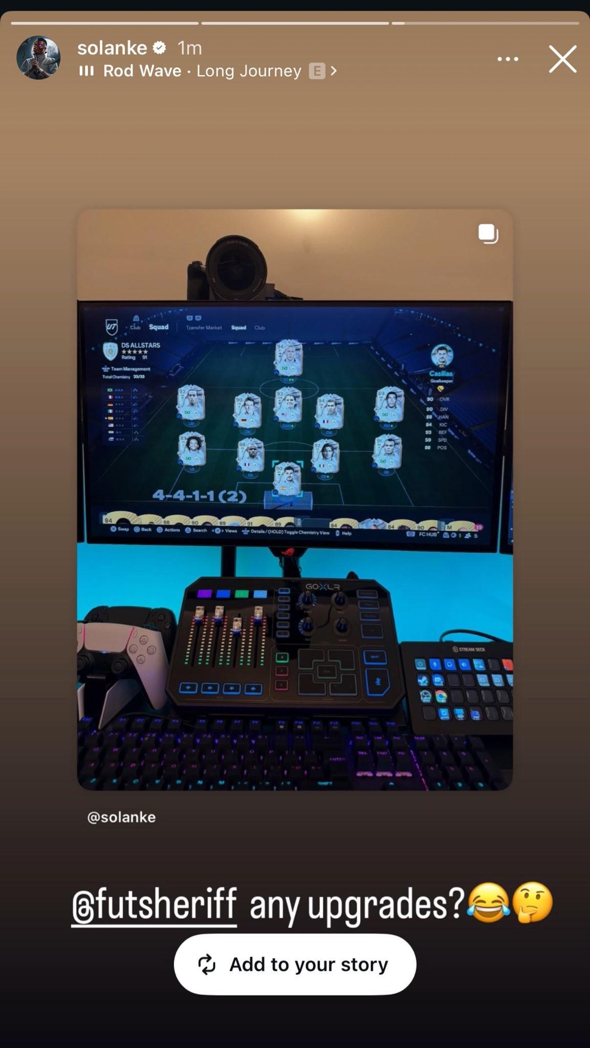 索兰克FC26阵容截图