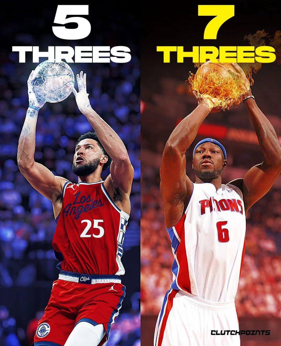 本-西蒙斯生涯三分仅5中，蓝领中锋华莱士反超7记引热议