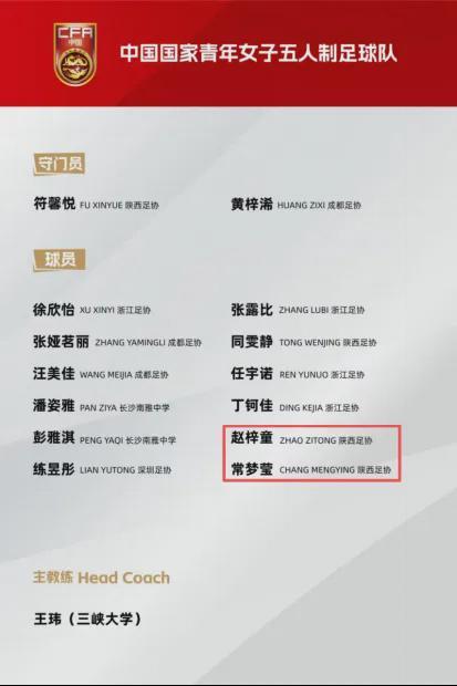汉台区两名女足小将入选国家队，出征亚洲青年运动会