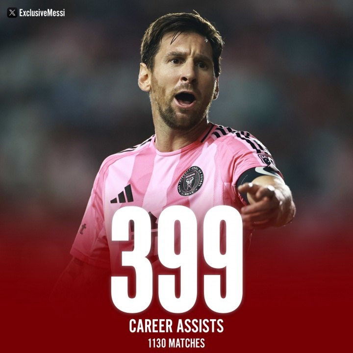 梅西5-2大胜纳什维尔：3球1助逼近900球400助，MVP热门再封神