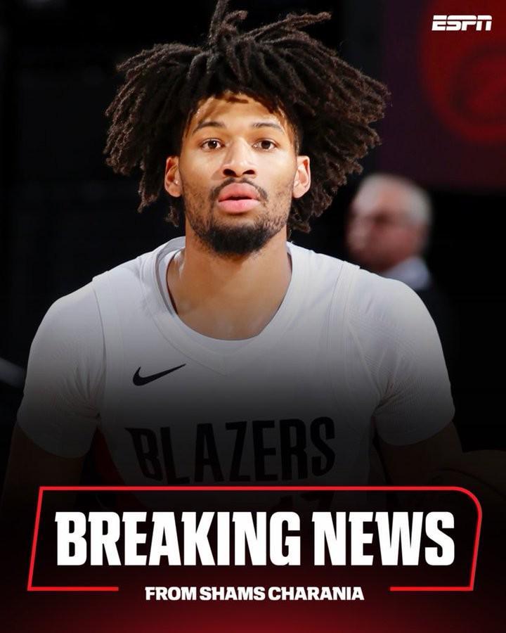 开拓者4年9000万续约2022年7号秀谢登-夏普 未来核心锁定