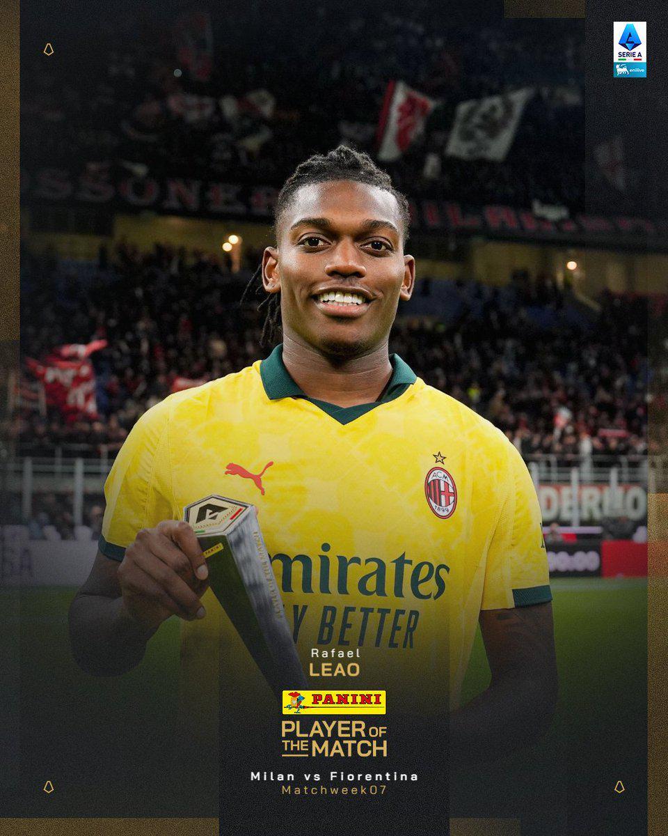 莱奥双响导演逆转，米兰2-1胜佛罗伦萨全场最佳揭晓