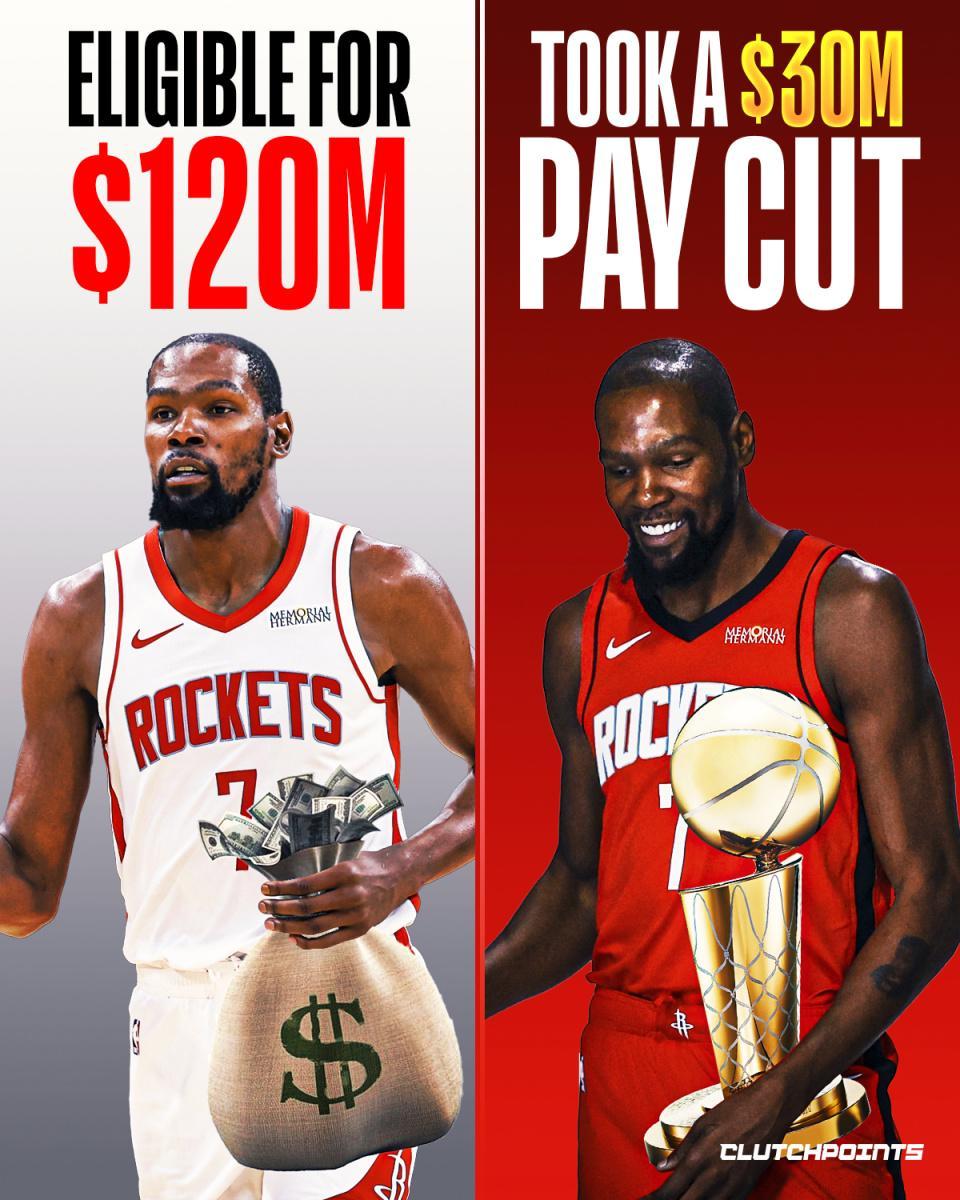 杜兰特2年9000万续约火箭评级：A-与B级解析