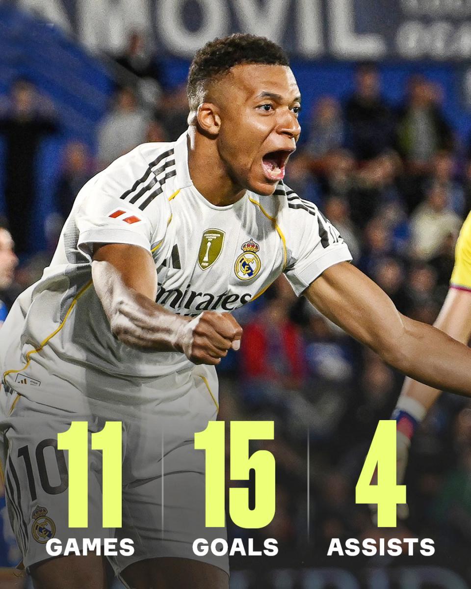 西甲焦点战：皇马1-0险胜赫塔菲，姆巴佩破门重登榜首