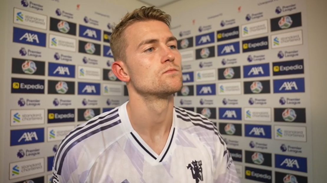 德利赫特盛赞曼联胜利：安菲尔德之战是我曼联生涯最佳时刻