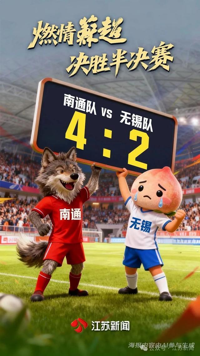 苏超决赛对阵揭晓！南通晋级，3-8名排名全公开