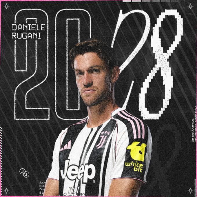 尤文官方宣布与31岁后卫鲁加尼续约至2028年