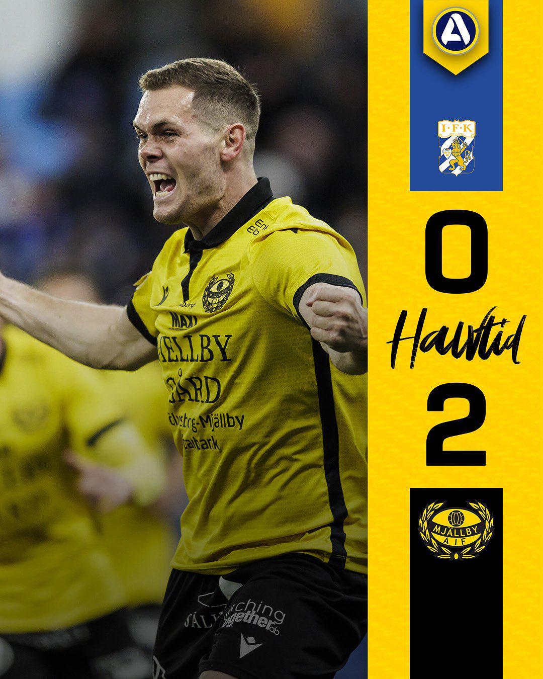 米亚尔比2-0胜哥德堡，提前3轮斩获瑞典超历史首冠