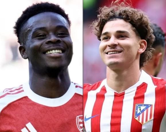 阿尔瓦雷斯VS萨卡：欧冠高效射手数据大比拼