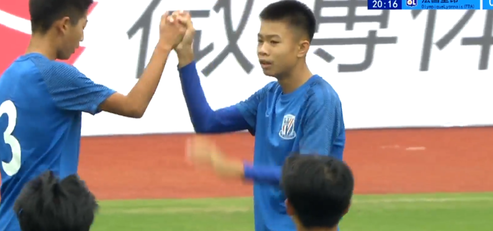 钱潮杯揭幕战：申花U14半场4球碾压里昂，青训对决一边倒