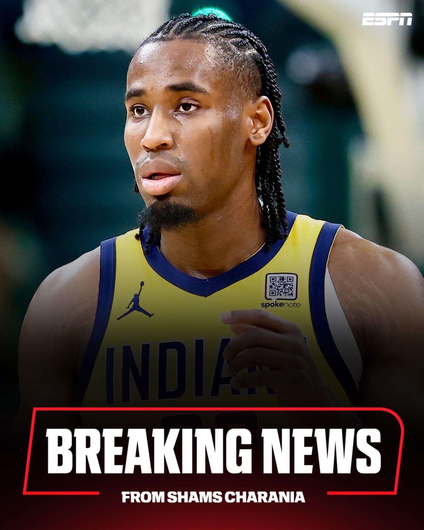 步行者两年4040万续约内史密斯，锋线新星留队