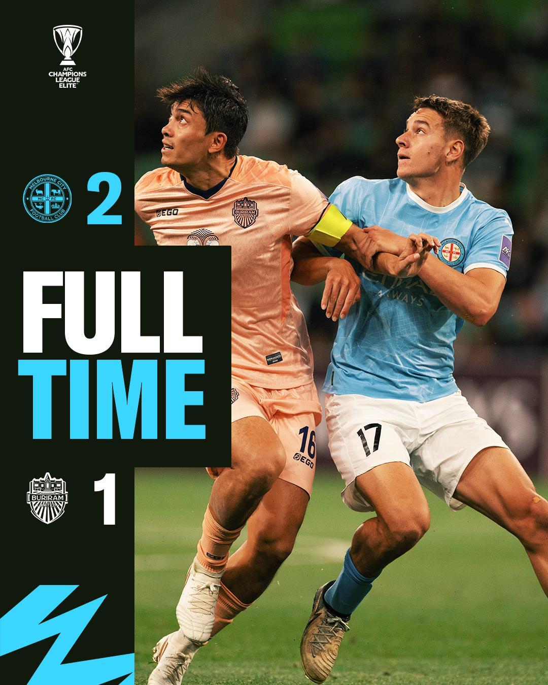 澳超里程碑！墨尔本城2-1绝杀武里南联 夺亚精英赛改制首胜