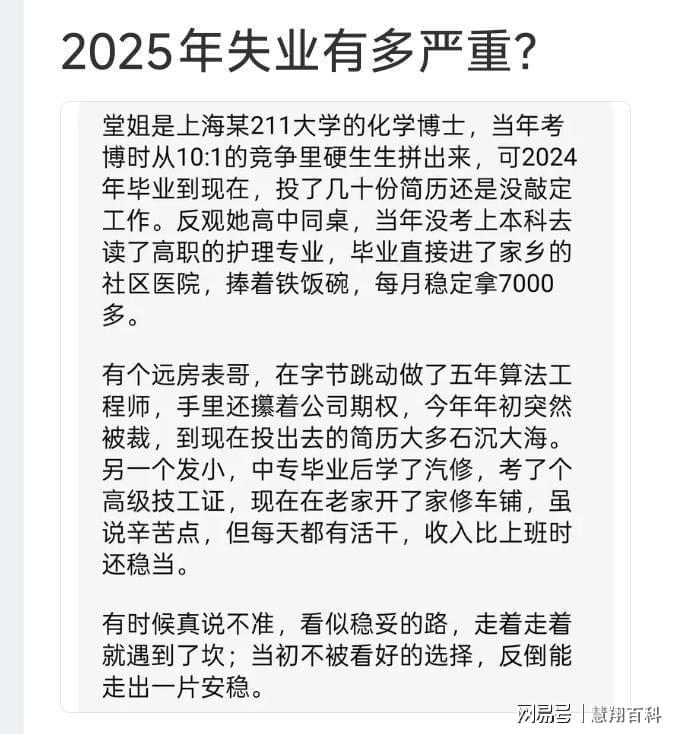 2025年就业危机：高学历失业潮下的真实案例